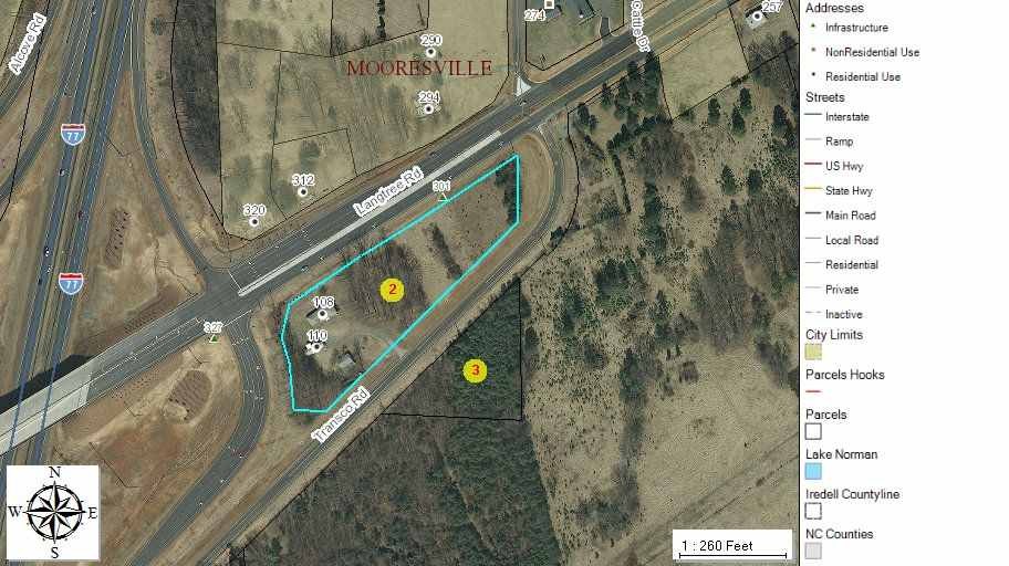 view of property at exit 31 / langtree rd / i77 in mooresville nc 28117